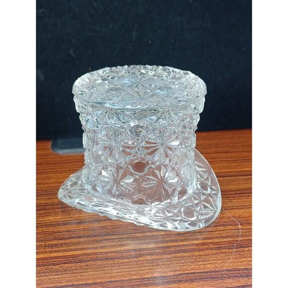Unmarked Other - Vintage Glass Top Hat Retro Slash Vibes Cool Clear Fun Unique